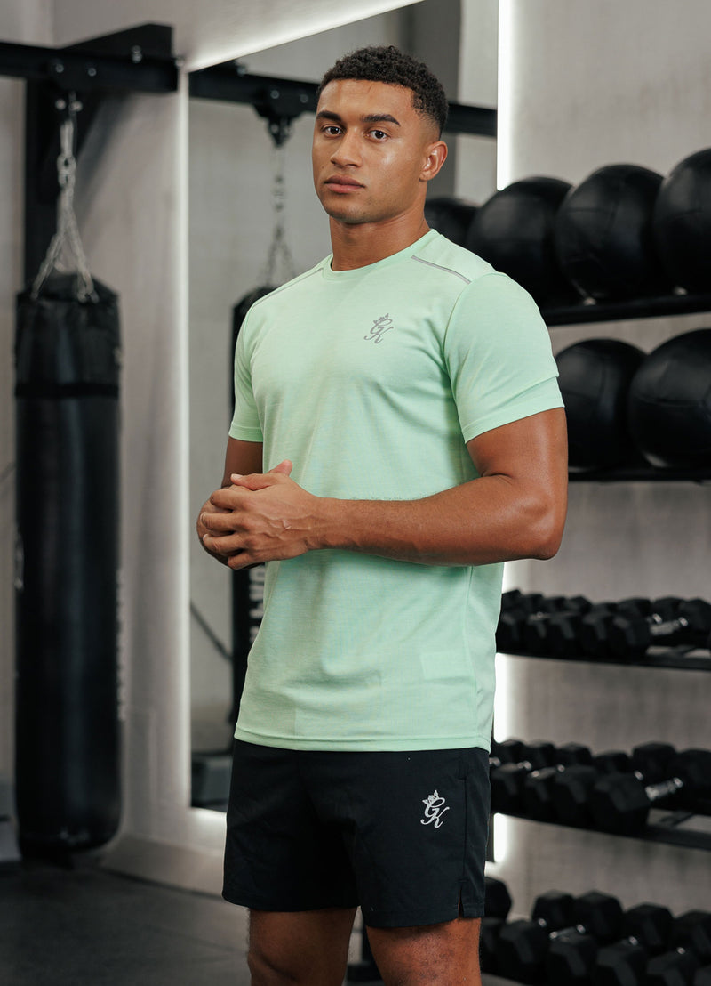 Gym King Element Tee - Matcha Green Marl