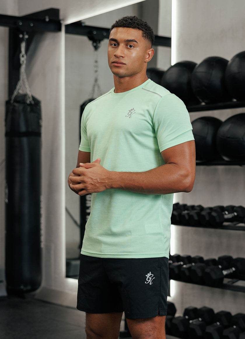 Gym King Element Tee - Matcha Green Marl