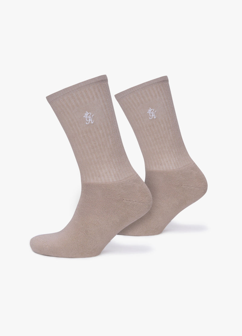 Gym King Core Socks (2pk) - Neutral