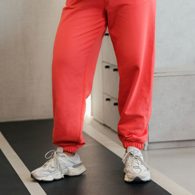 Gym King Established Relaxed Fit Jogger - Coral Red