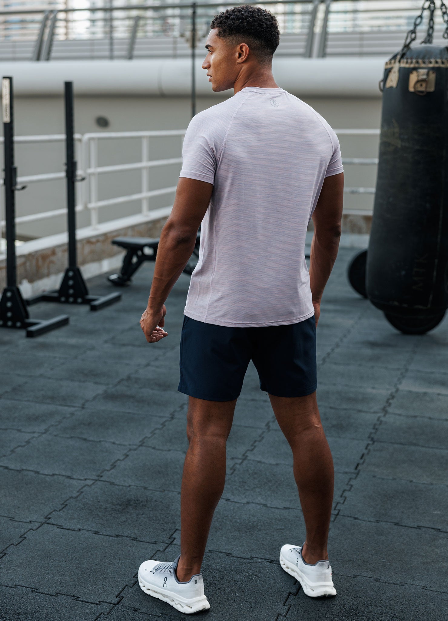 Gym King Energy Grindle Tee - Dusky Lilac Grindle