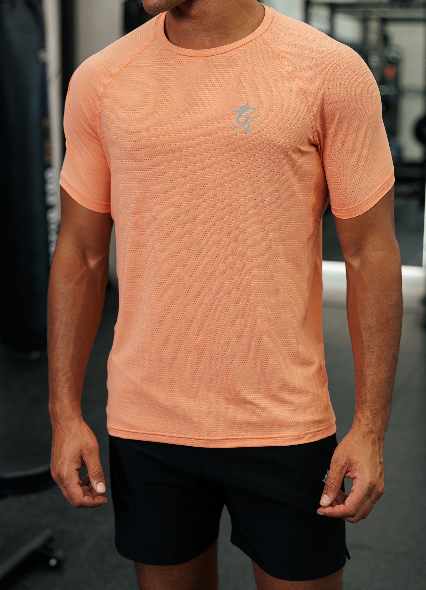 Gym King Energy Grindle T-Shirt - Sunset Coral