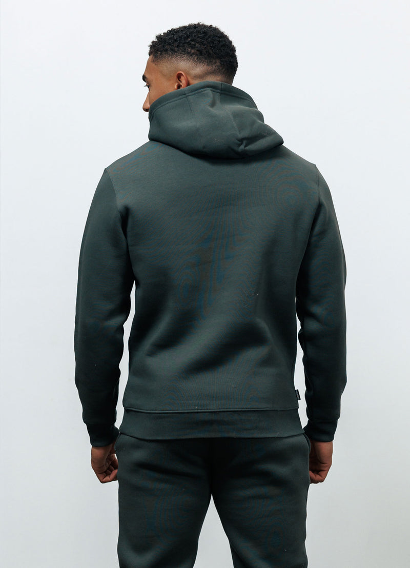 Gym King Fundamental Fleece Hood - Forest Green