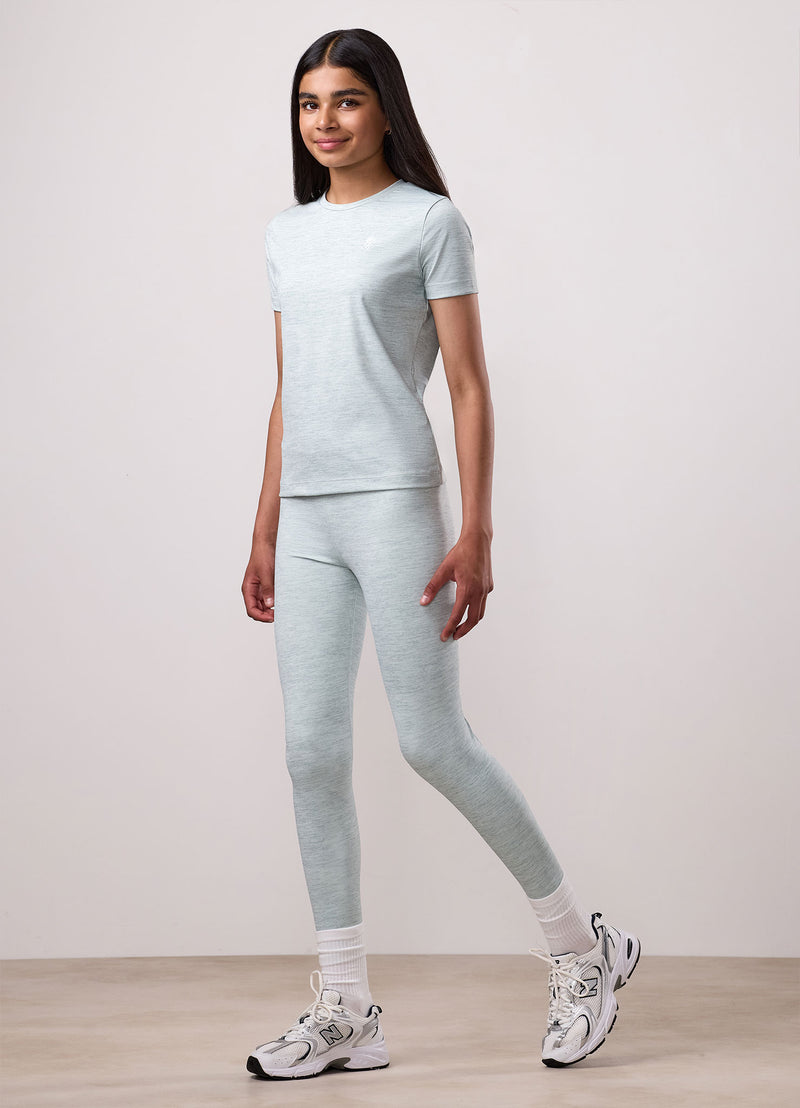 Gym King Kids 365 Legging - Green Mist Grindle