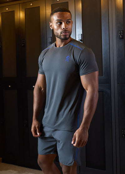 Gym King Flex Tee - Oyster Grey