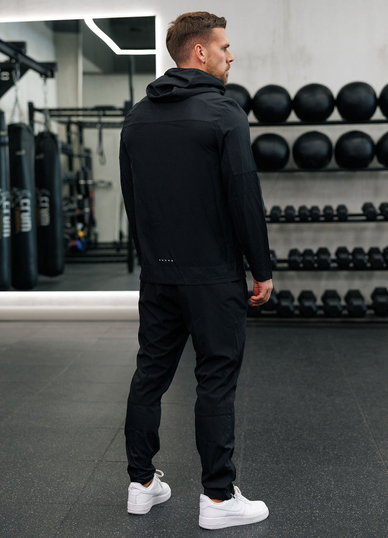 Gym King Hex Hood - Black/Fossil Grey