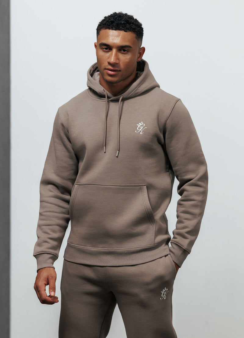 Gym King Fundamental Fleece Hood - Truffle