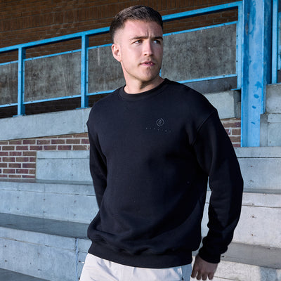 Gym King Rebellion Ambush Loopback Crew - Black