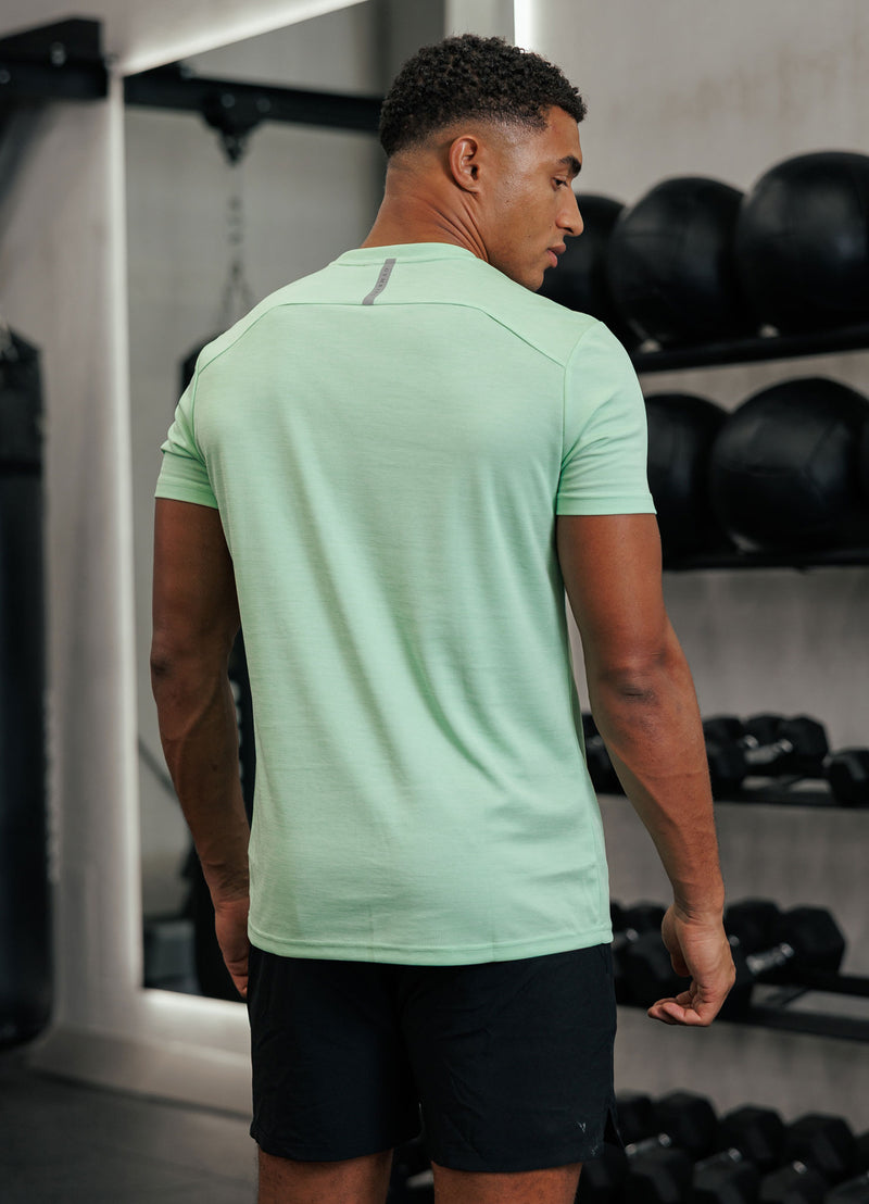 Gym King Element Tee - Matcha Green Marl
