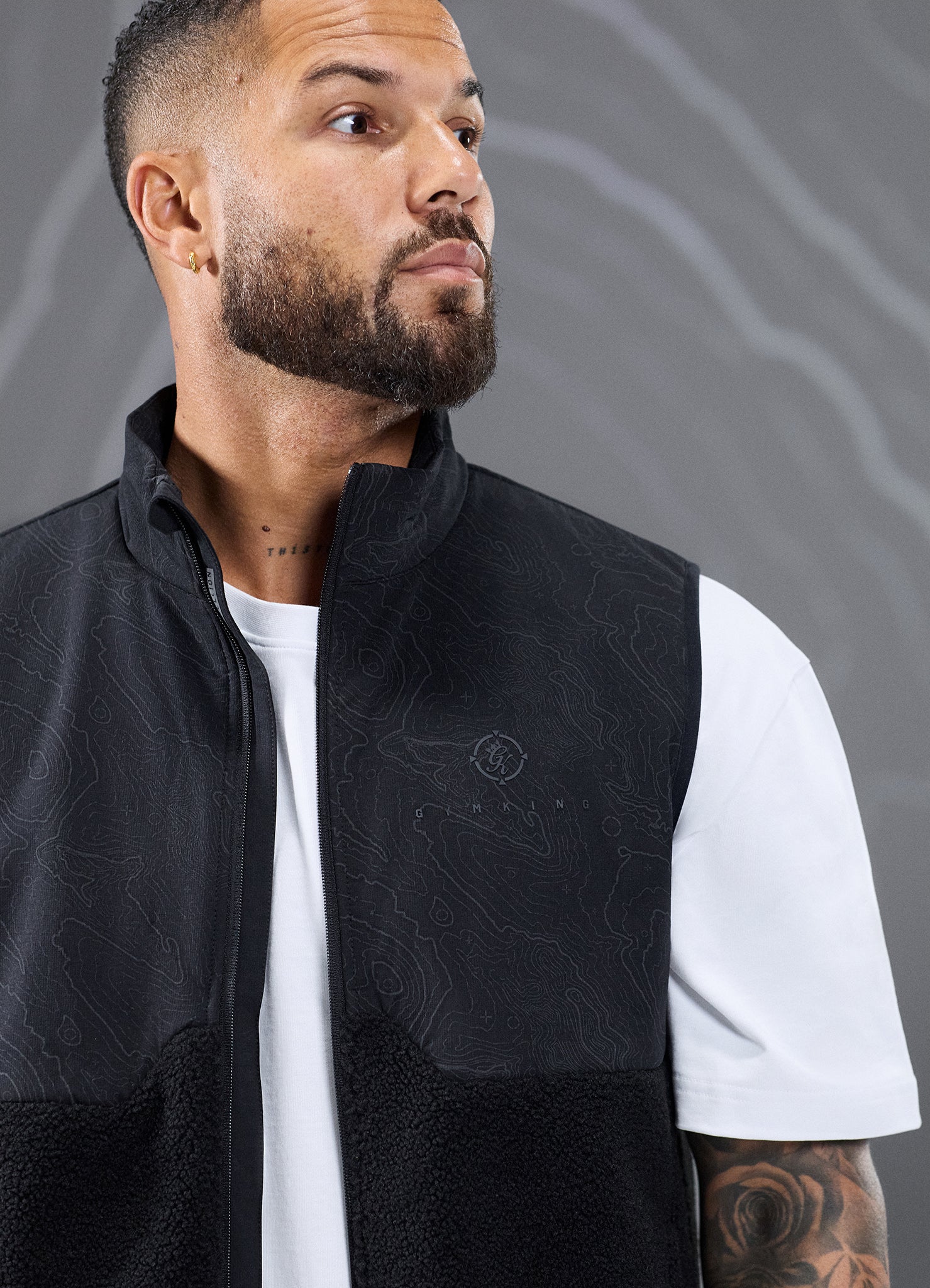 Gym King Rebellion Response Borg Gilet - Black