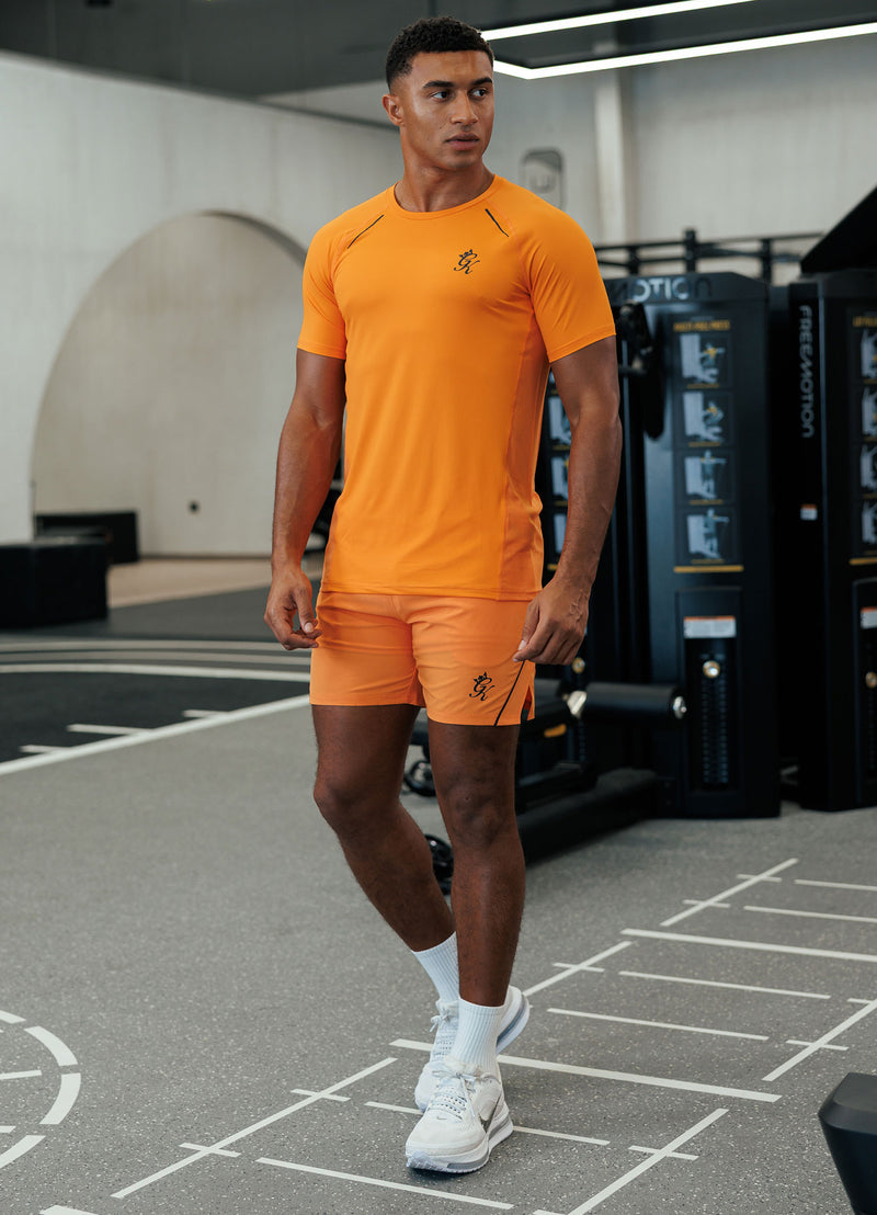 Gym King Flex 2.0 Short - Amber/Black