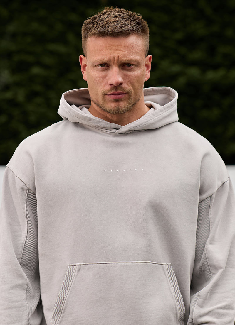 Gym King Purpose Washed Hood - Urban Grey