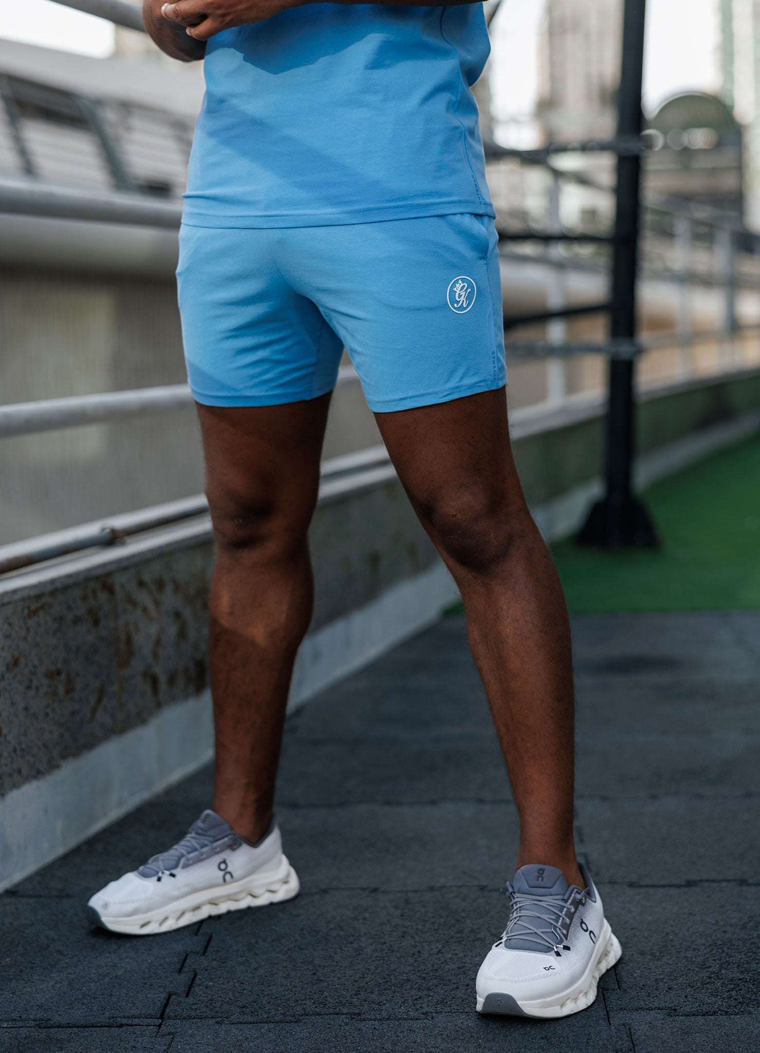 Gym King Pro Jersey Short - Azure Blue
