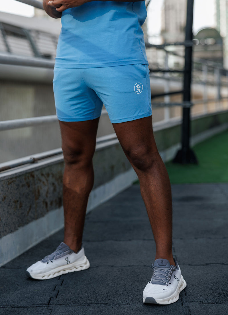 Gym King Pro Jersey Short - Azure Blue