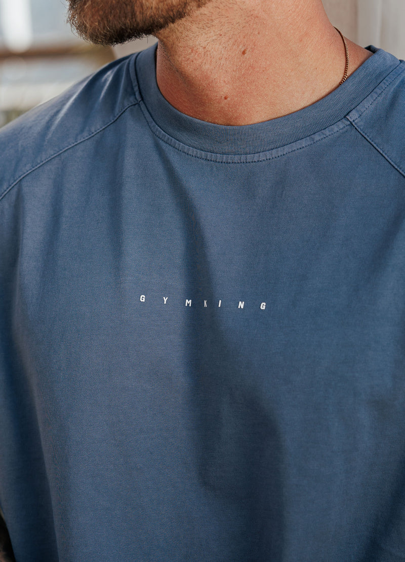 Gym King Purpose Washed Tee - Deep Indigo