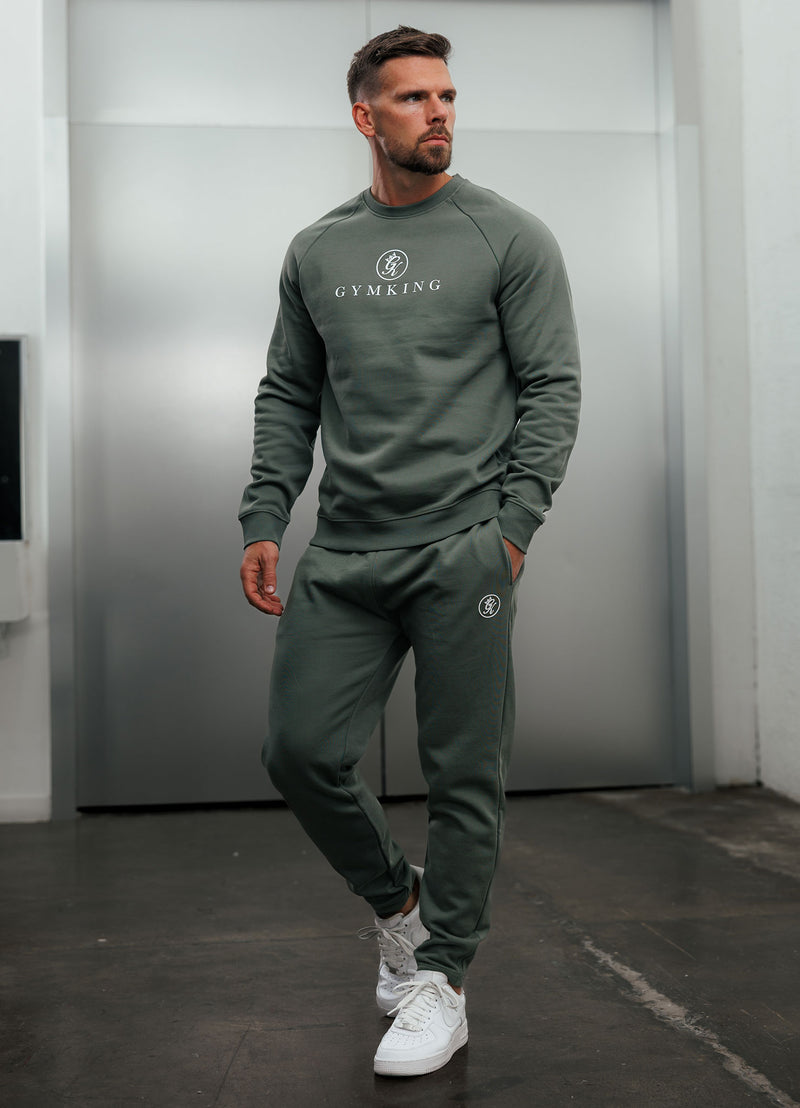 Gym King Pro Crew - Sage Grey