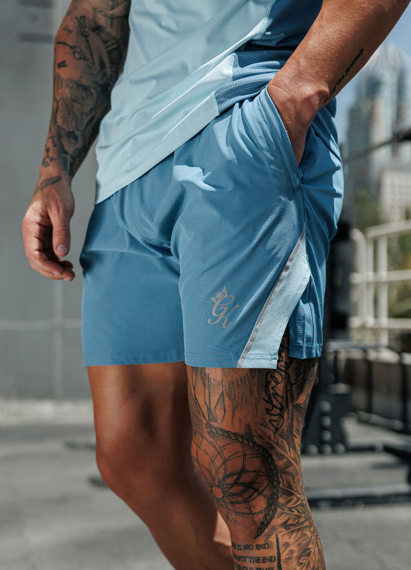 Gym King Flex 2.0 Short - Iced Aqua/Coastal Blue