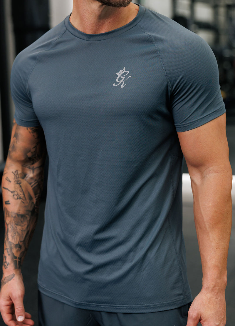 Gym King Energy Tee - Dark Slate Grey