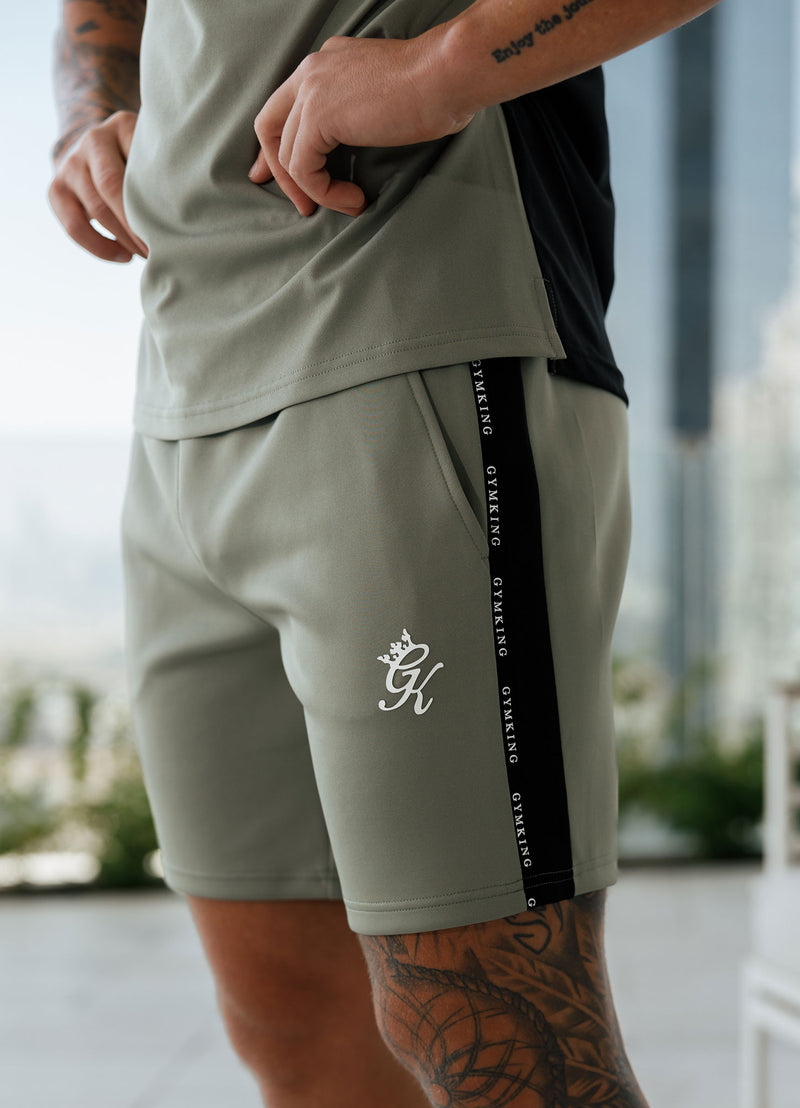 Gym King Taped Core Plus Short - Soft Khaki