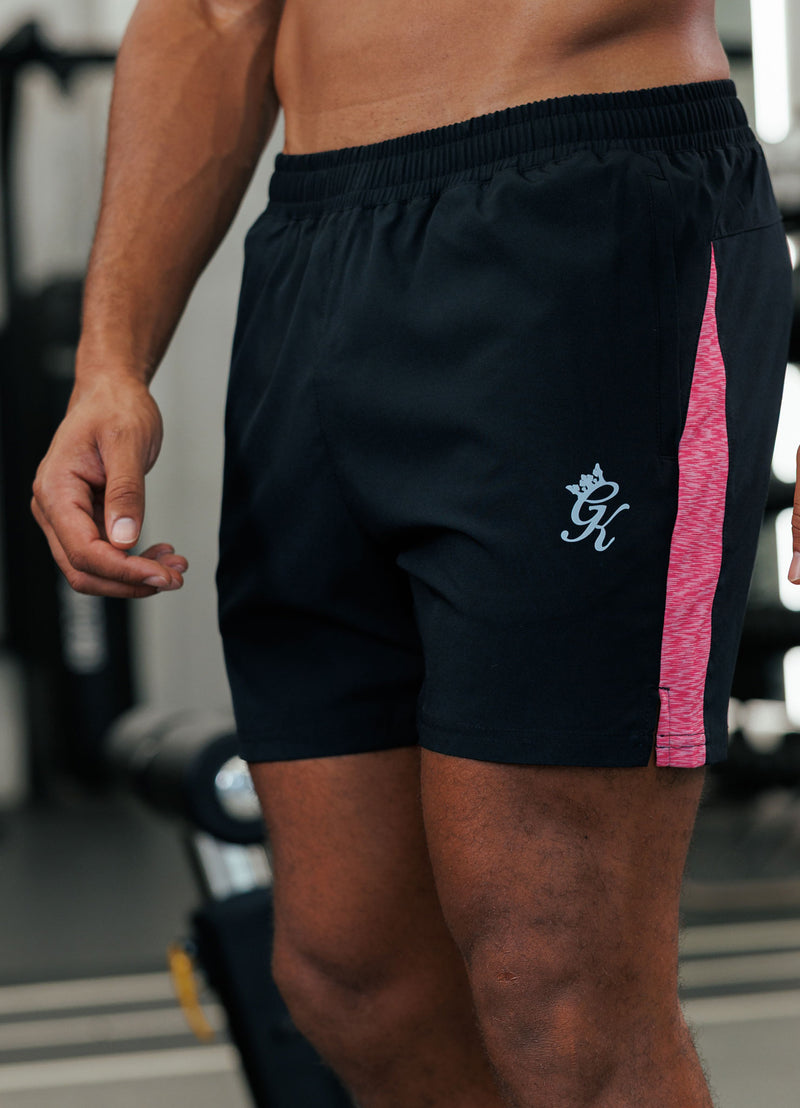 Gym King Energy Space Dye Short - Black/Hot Pink Multi