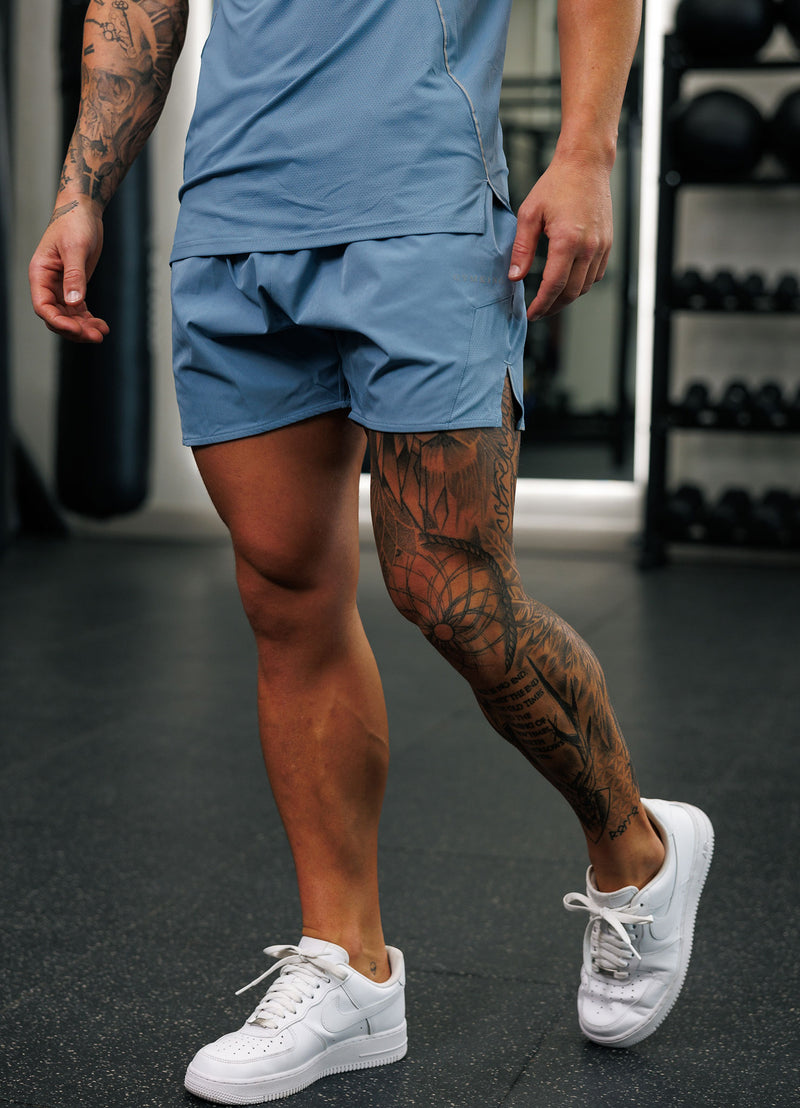 Gym King Hex 6" Short - Blue Shadow