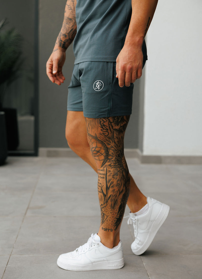 Gym King Pro Jersey Short - Slate Grey