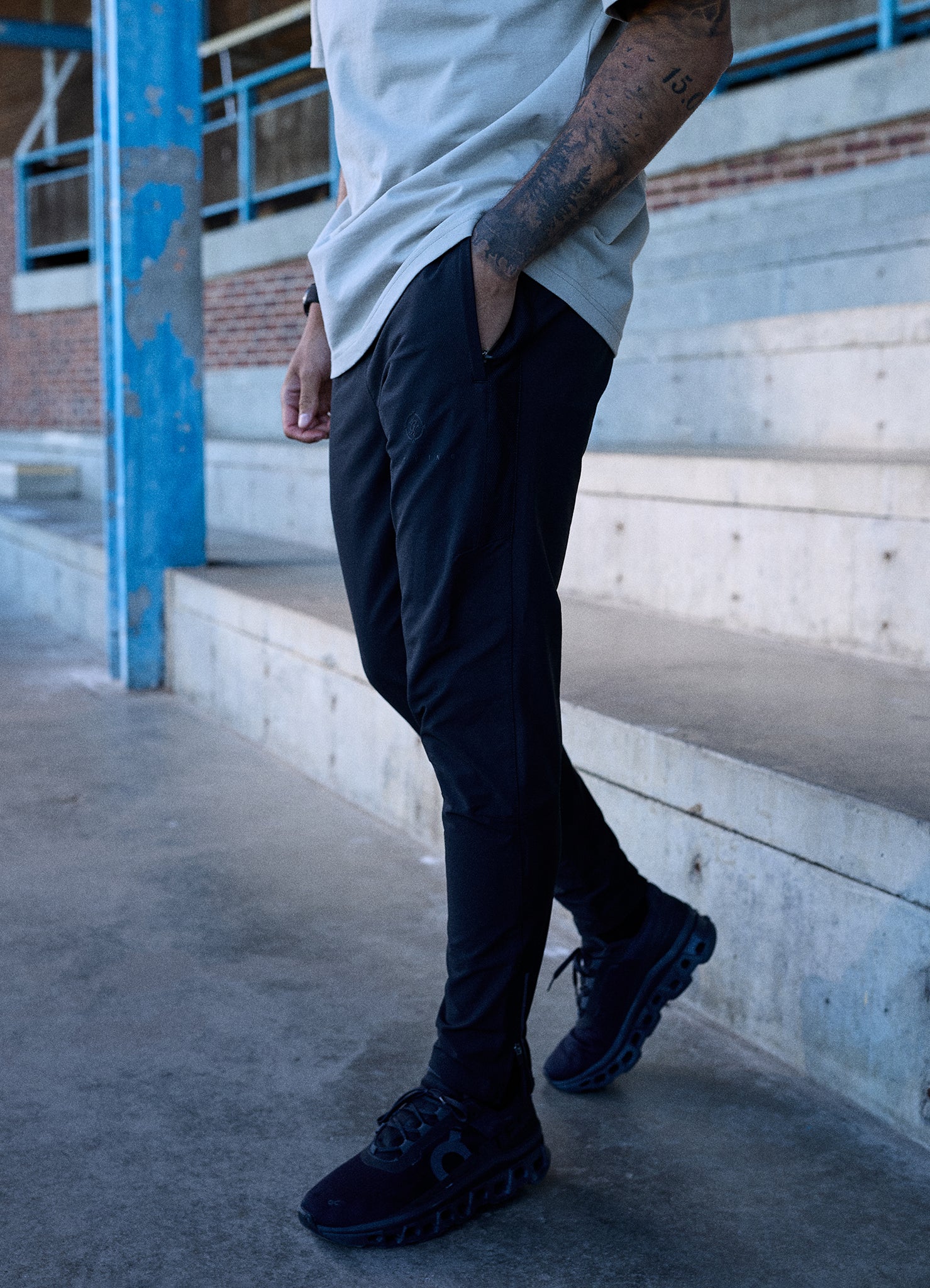 Gym King Rebellion Darkside Training Pant - Black