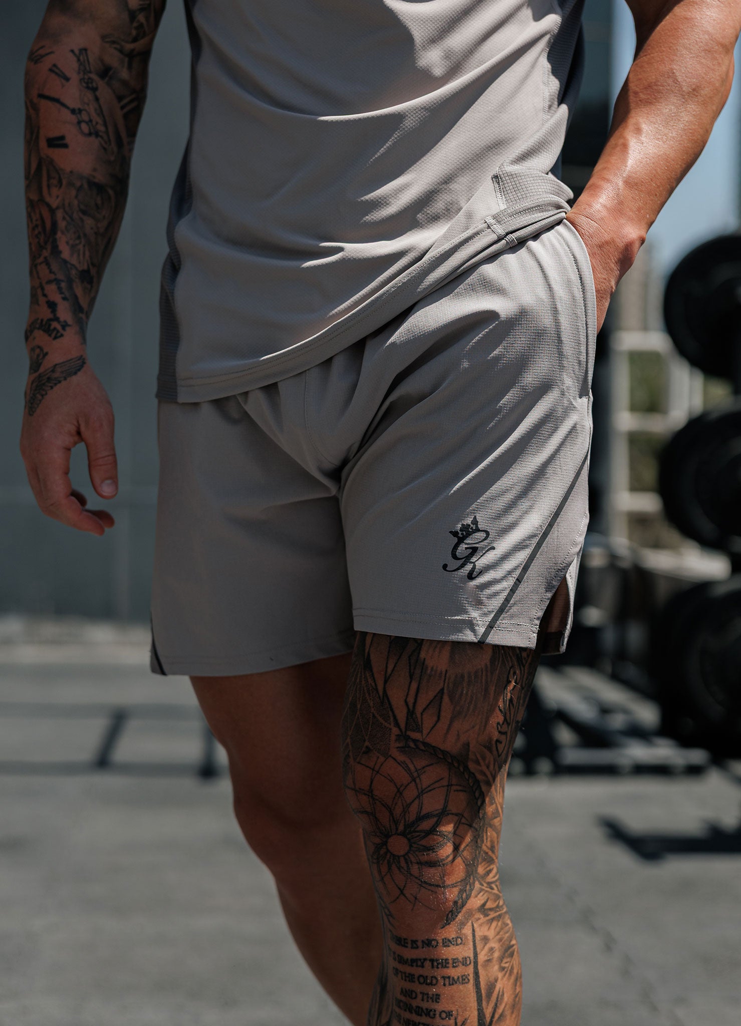Gym King Flex 2.0 Short - Storm Grey/Taupe