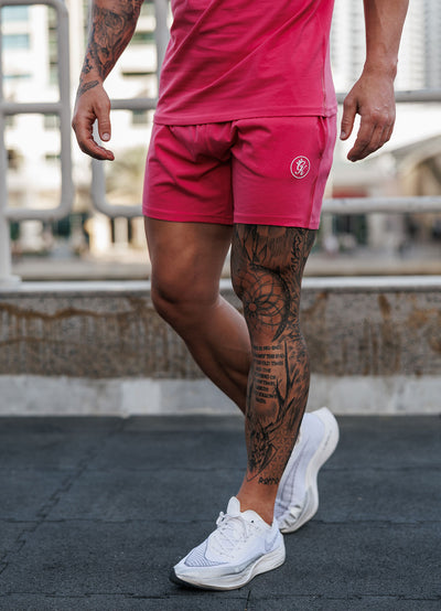 Gym King Pro Jersey Short - Raspberry
