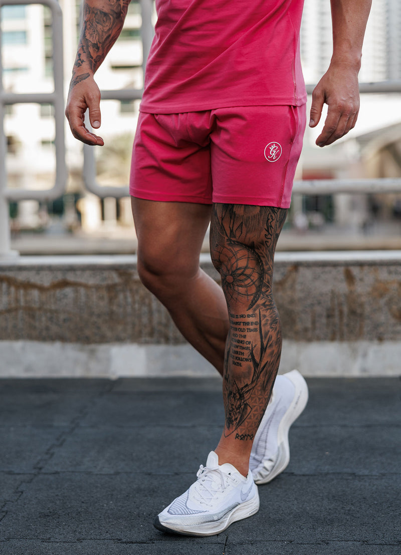 Gym King Pro Jersey Short - Raspberry