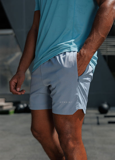 Gym King Focus Camo Knit Short - Dusk Blue