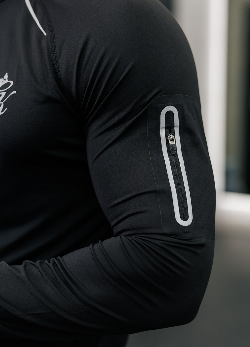 Gym King Flex 2.0 1/4 Zip Funnel - Black