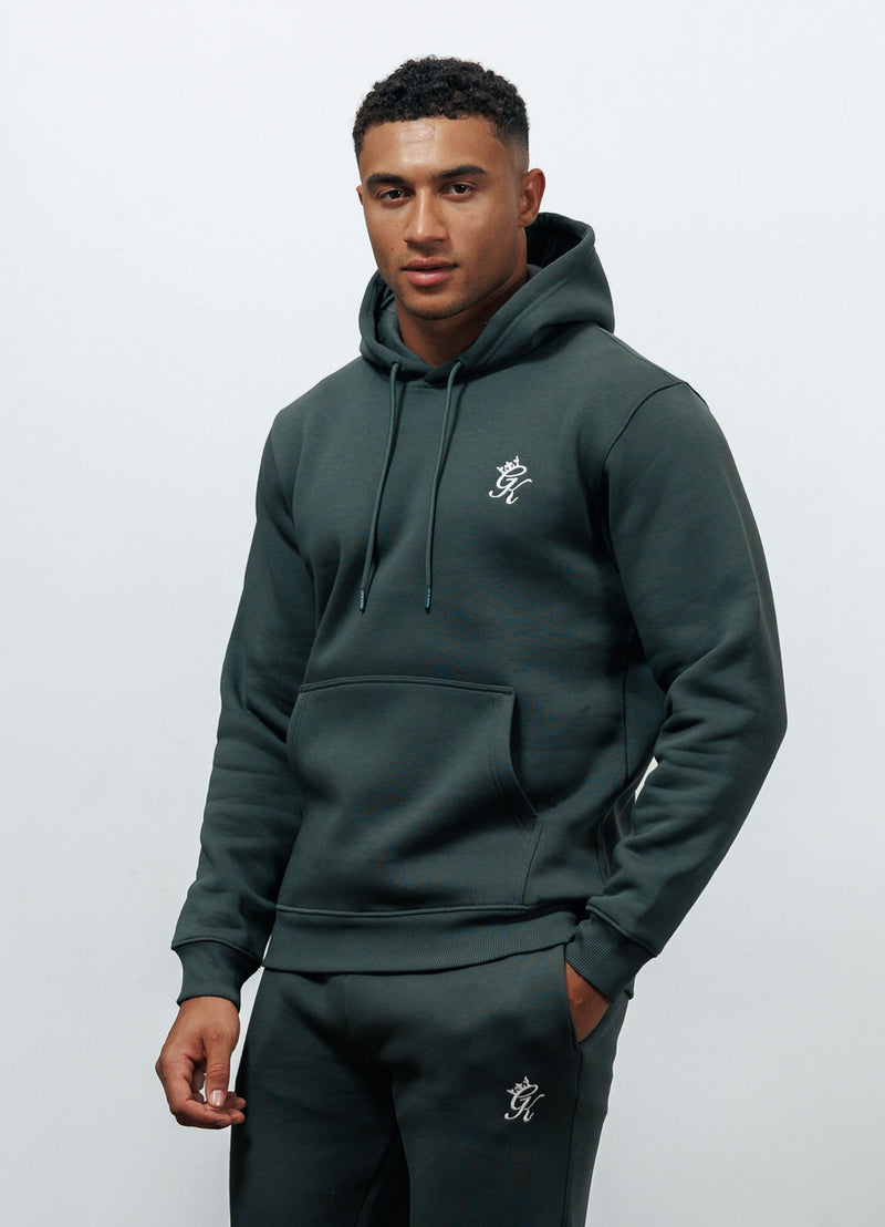 Gym King Fundamental Fleece Hood - Forest Green