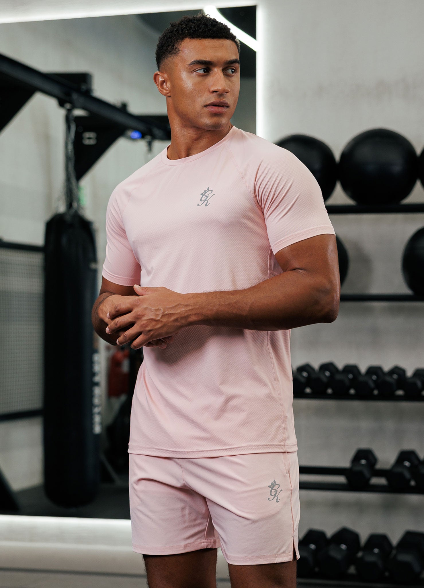 Gym King Energy Tee - Light Pink