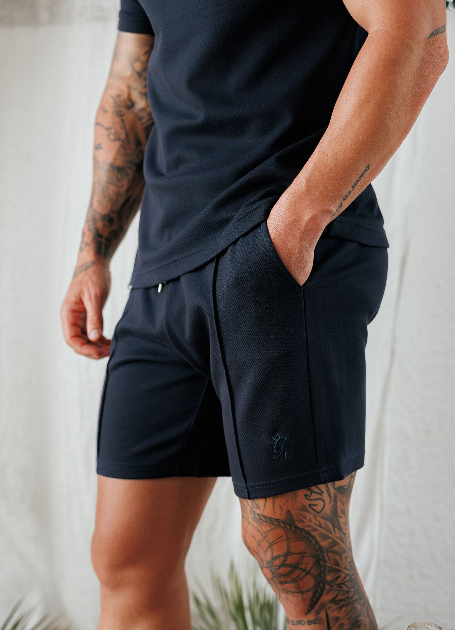 Gym King Portals Texture Short - Navy