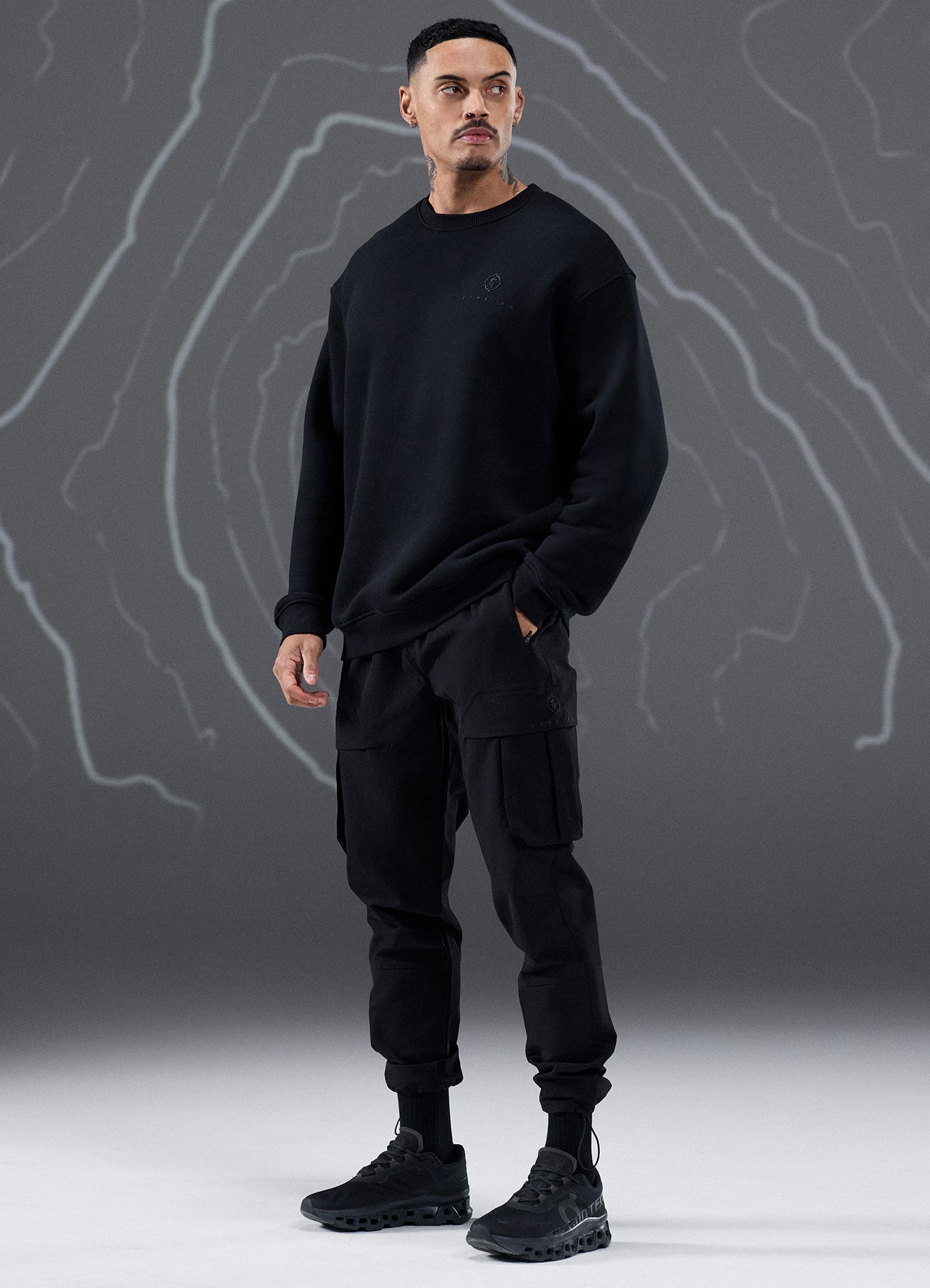 Gym King Rebellion Covert Cargo Utility Pant - Black