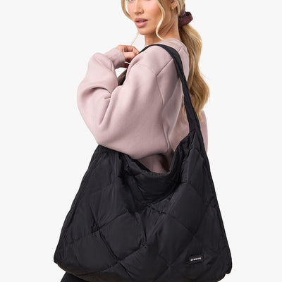 GKW Quilted Tote Bag - Black