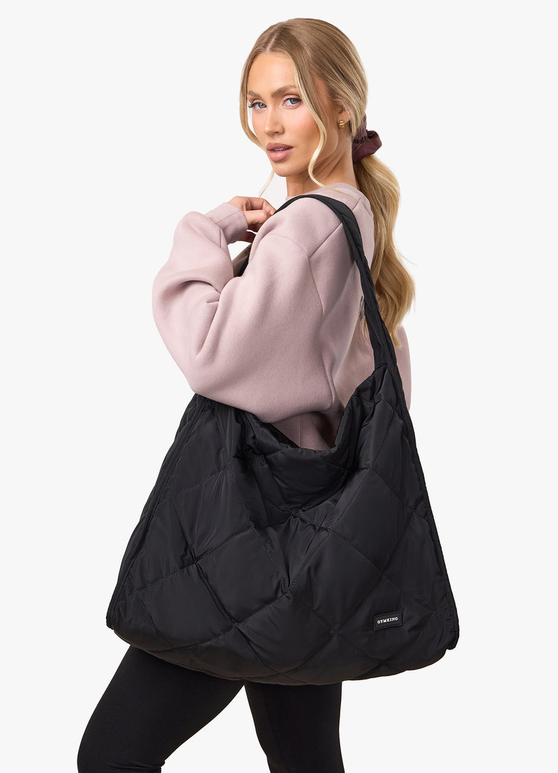 GKW Quilted Tote Bag - Black