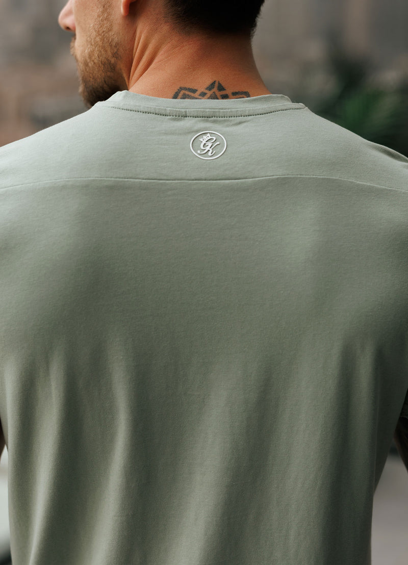 Gym King Taped Jersey Tee - Frosted Sage