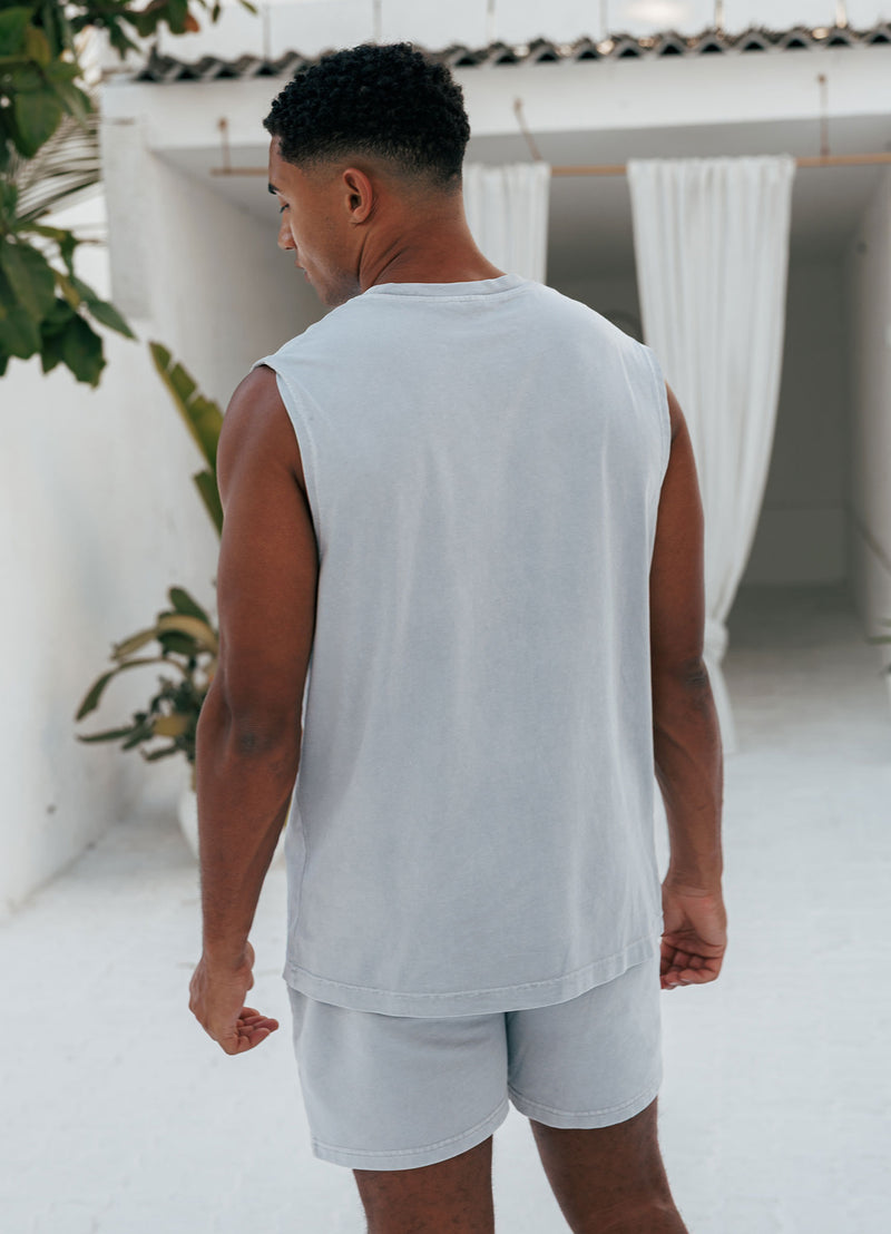 Gym King Purpose Washed Vest - Urban Grey