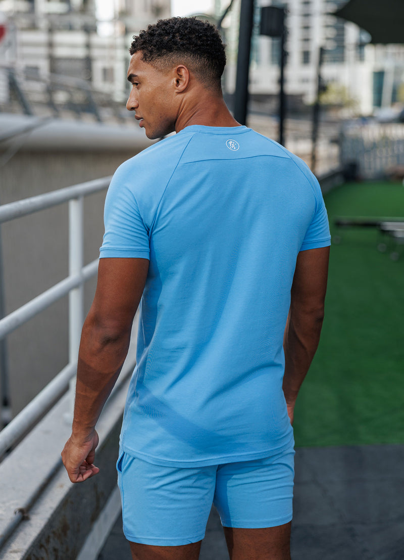 Gym King Pro Jersey Tee - Azure Blue