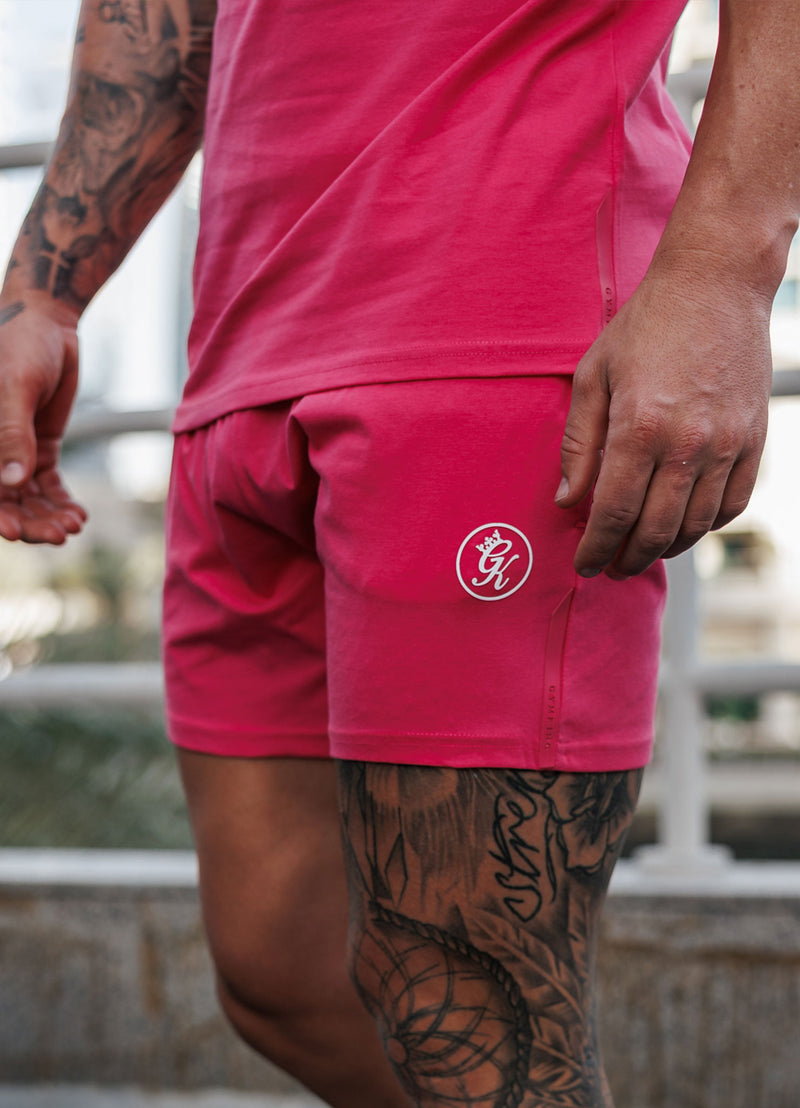 Gym King Pro Jersey Short - Raspberry