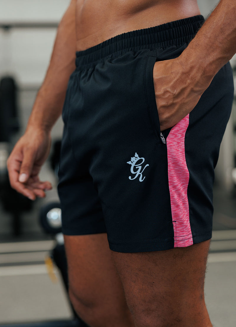 Gym King Energy Space Dye Short - Black/Hot Pink Multi