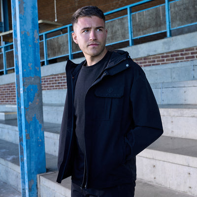 Gym King Rebellion Darkside Full Zip Track Top - Black