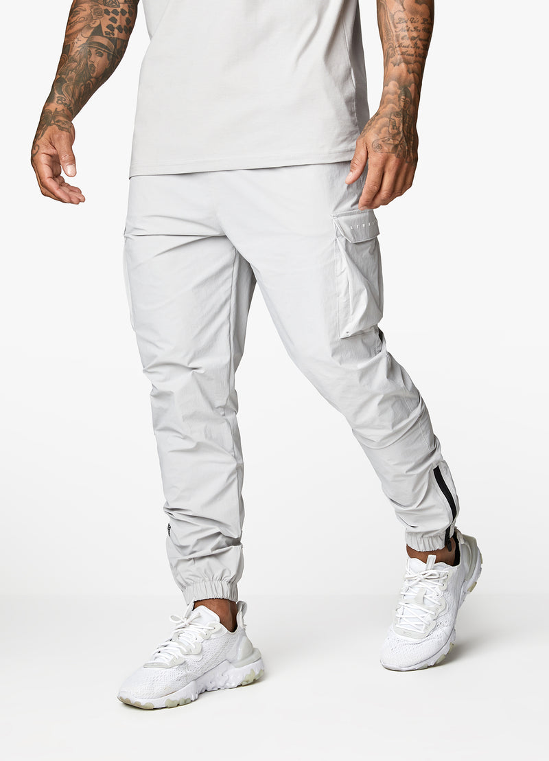 Gym King Rebellion Cargo Jogger - Light Grey