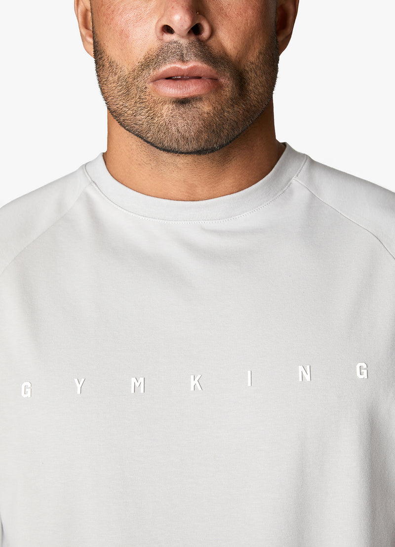 Gym King Rebellion Tee - Light Grey