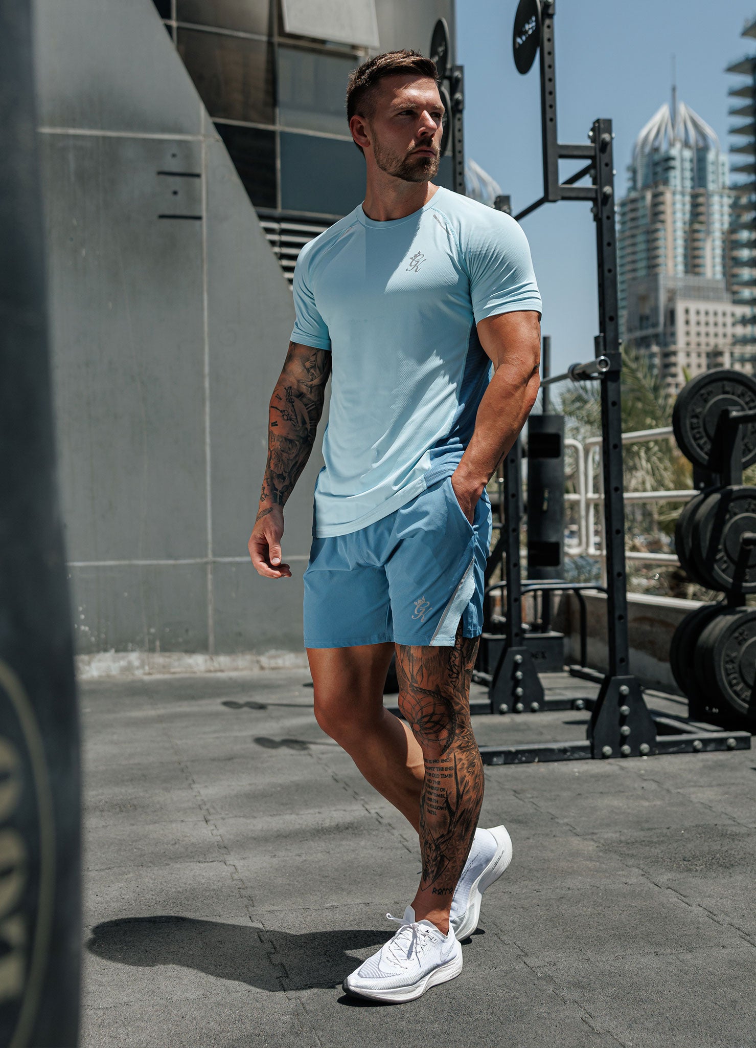 Gym King Flex 2.0 Short - Iced Aqua/Coastal Blue