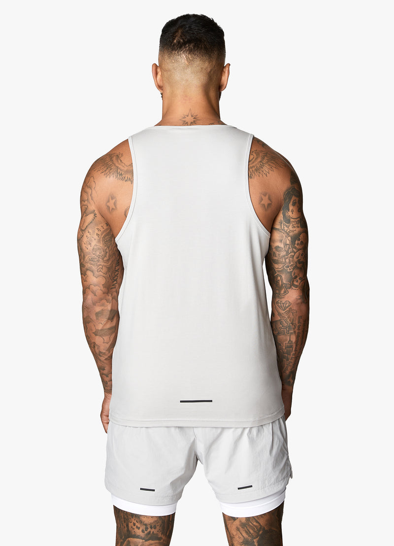 Gym King Rebellion Vest - Light Grey