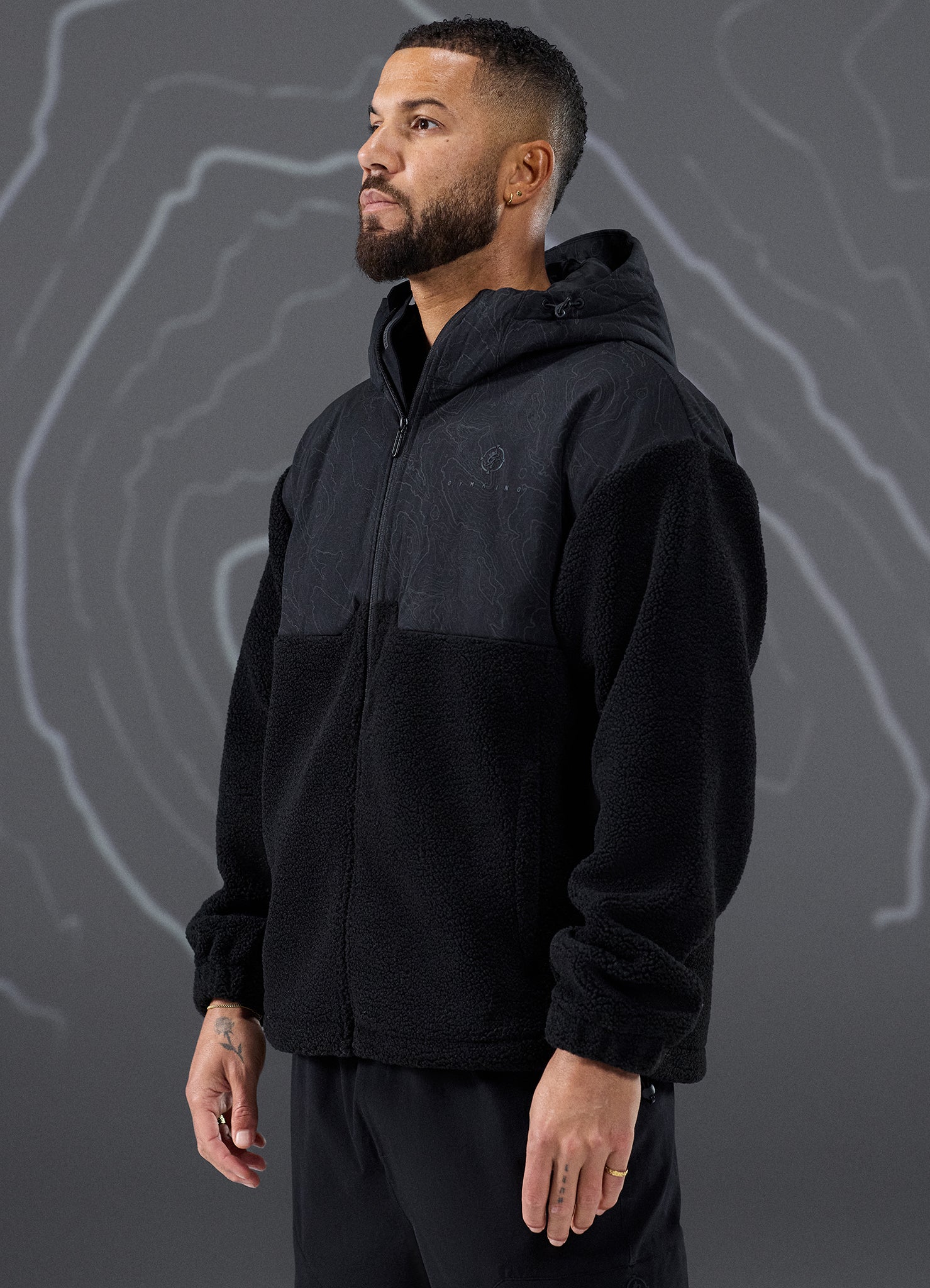 Gym King Rebellion Response Borg Jacket - Black