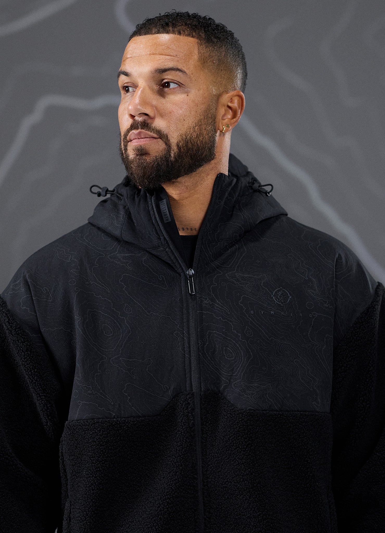 Gym King Rebellion Response Borg Jacket - Black
